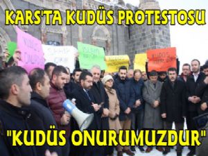 Kars'ta Kudüs Protestosu