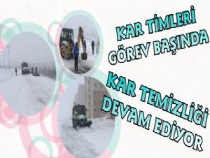 Kars Belediyesi Kar Ekipleri 7/24 Görevde