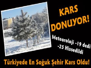 Kars Türkiyenin En Soğuk Şehri Oldu
