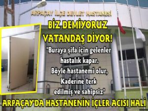 Arpaçay İlçe Devlet Hastanesinin İçler Acısı Hali!