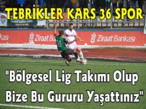 Kars 36 Spor Tarih Yazdı ama Olmadı