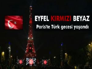 Eyfel kulesi kırmız-beyaz