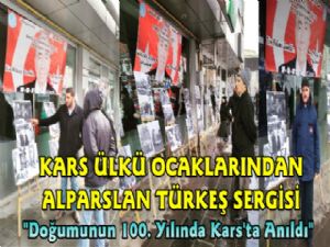 Kars Ülkü Ocakları Alparslan Türkeş Resim Sergisi Açtı