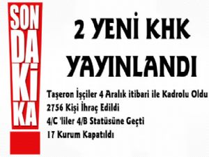 2 yeni KHK yayınlandı