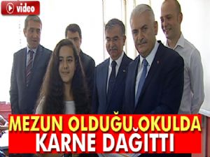 Karneler alındı: Başbakan mezun olduğu okuldaydı