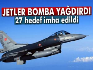 Türk Jetleri bomba yağdırdı