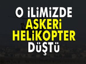 Giresun'da askeri helikopter düştü