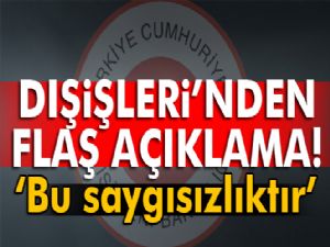 Dışişleri Bakanlığı Avrupa Parlamentosu'nu kınadı