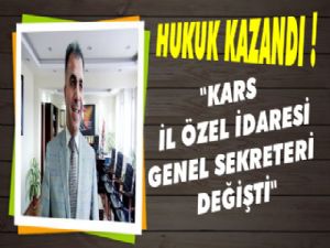 Kars İl Özel İdaresi Genel Sekreteri Değişti