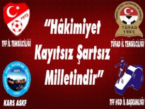 Kars Spor Birliklerinden Darbe'ye kınama mesajı