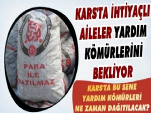 Kars'ta İhtiyaçlı Aileler Yardım Kömürlerini Bekliyor