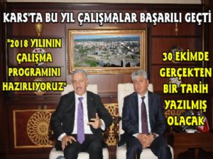 Bakan Arslan Kars'ta Çalışmaları Değerlendirdi