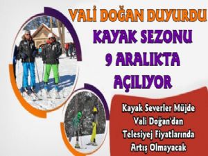 Kars'ta Kayak Sezonu Cumartesi Başlıyor