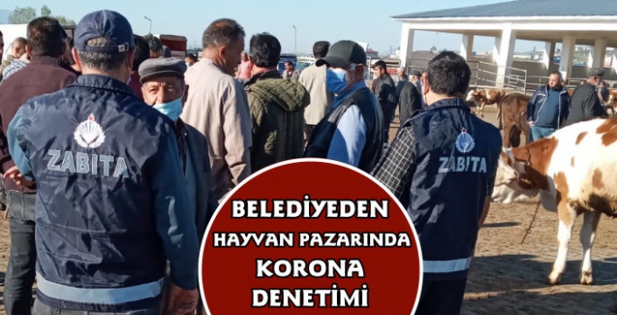 Hayvan Pazarında Covid-19 Denetimleri Devam Ediyor