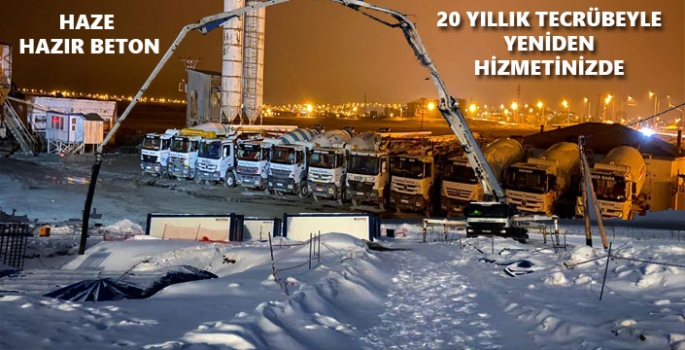 Haze Hazır Beton Yeniden Kars Halkının Hizmetinde