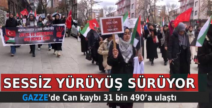 Hekimler ve Sağlık Çalışanlarının Soykırım ve İşgale Karşı Yürüyüşü Sürüyor