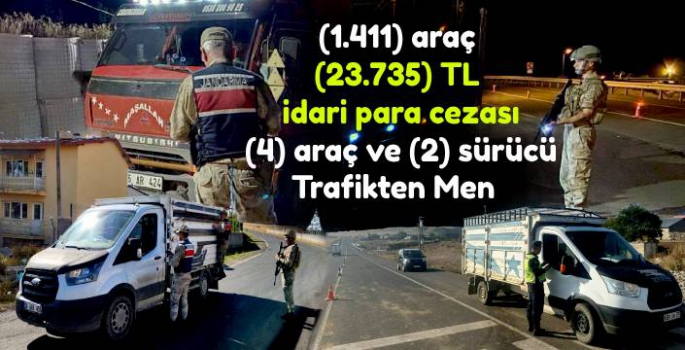 Jandarma'dan Köy Yollarında Trafik Uygulaması