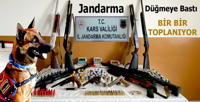 Jandarma Kars'ta Düğmeye Bastı