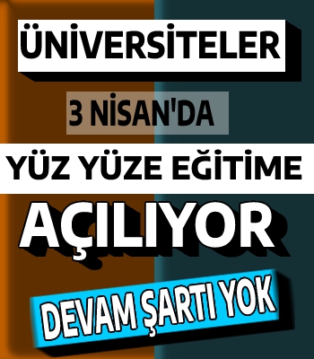 3 Nisan'da isteğe bağlı yüz yüze eğitime geçiliyor