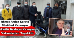 Ahmet Arslan'dan Kars'ta Engelli İki Kişiye Akülü Araba Hediyesi