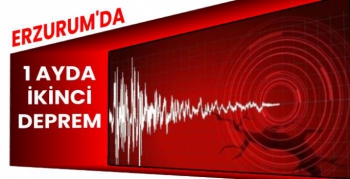 Erzurum'da 1 Ayda İkinci Deprem!