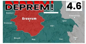 Erzurum'da Deprem