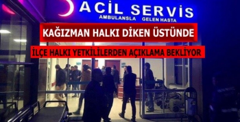 Kağızman'da İlçe Halkının Endişeli Bekleyişi