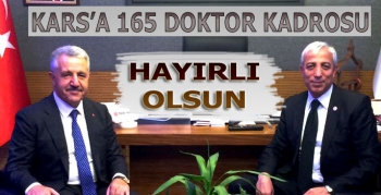 Kars'a 165 doktor kadrosu