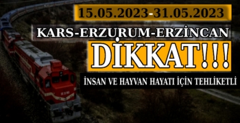 Kars Erzurum Erzincan Demiryolu Güzergahına Dikkat