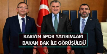 Kars'ın Spor Yatırımları Bakan Bak ile İstişare Edildi