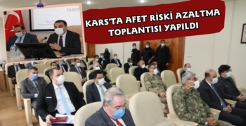 Kars'ta İl Afet Risk Azaltma Planı Toplantısı