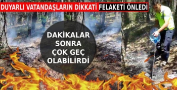 Vatandaş duyarlılığı felaketi önledi!