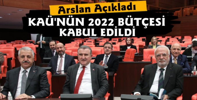 Kafkas Üniversitesi'nin 2022 Yılı Bütçesi Onaylandı