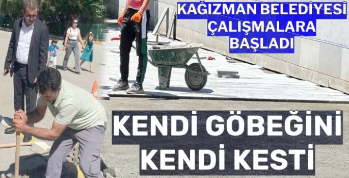 KAĞIZMAN BELEDİYESİ ÇALIŞMALARA BAŞLADI