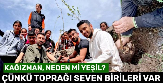 Kağızman'da Geleceğe Nefes: 800 Fidan Toprakla Buluştu