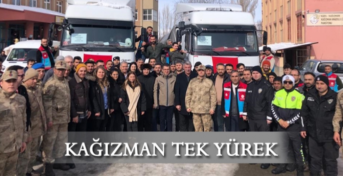 KAĞIZMAN DEPREM BÖLGELERİ İÇİN TEK YÜREK 