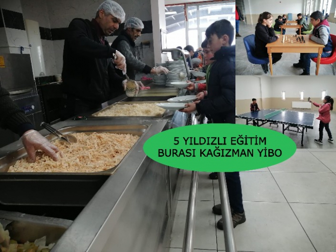                KAĞIZMAN YİBO OKULUN'DAN ÖĞRENCİLERE BEŞ YILDIZLI EĞİTİM