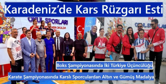 Karadeniz'de Kars Rüzgarı Esti: Sporcularımızdan İki Şampiyonada Büyük Başarı
