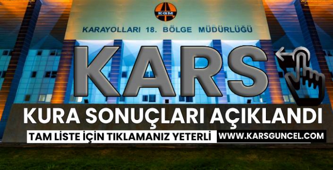 Karayolları İşçi Alım Kura Sonuçları Açıklandı