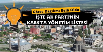 Kars AK Parti'de Görevler Belli Oldu