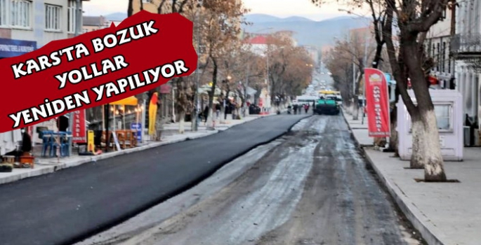Kars Belediyesi Asfalt Çalışmaları Devam Ediyor