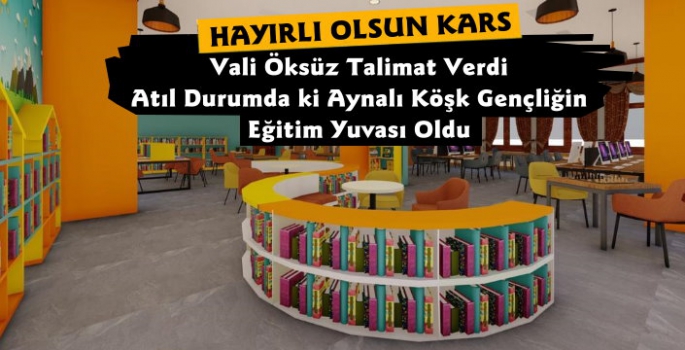 Kars Belediyesi Aynalı Köşkü Yeniliyor