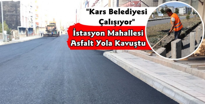 Kars Belediyesi Bozuk Yolları Asfaltla Kaplıyor