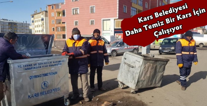 Kars Belediyesi Çöp Konteynerlerini Yeniliyor