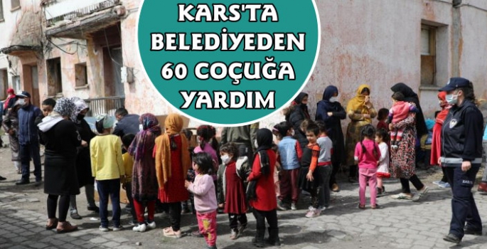 Kars Belediyesi İhtiyaç Sahibi 60 Çocuğu Sevindirdi