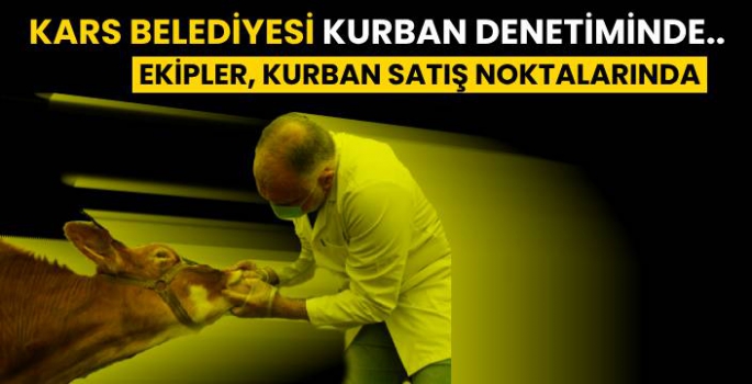 Kars Belediyesi Kurban Denetiminde