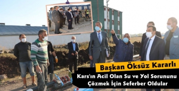 Kars Belediyesi Şebeke Suyu Sorununu Çözüme Kavuşturacak