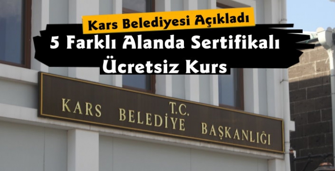 Kars Belediyesinden 5 Farklı Dalda Kültür Sanat Kursu