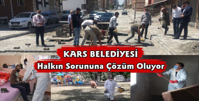 Kars Belediyesinin Çalışmaları Devam Ediyor