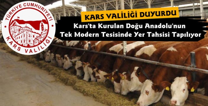 Kars Besi Organize Sanayi Bölgesi'nde Yer Tahsisi Yapılacak